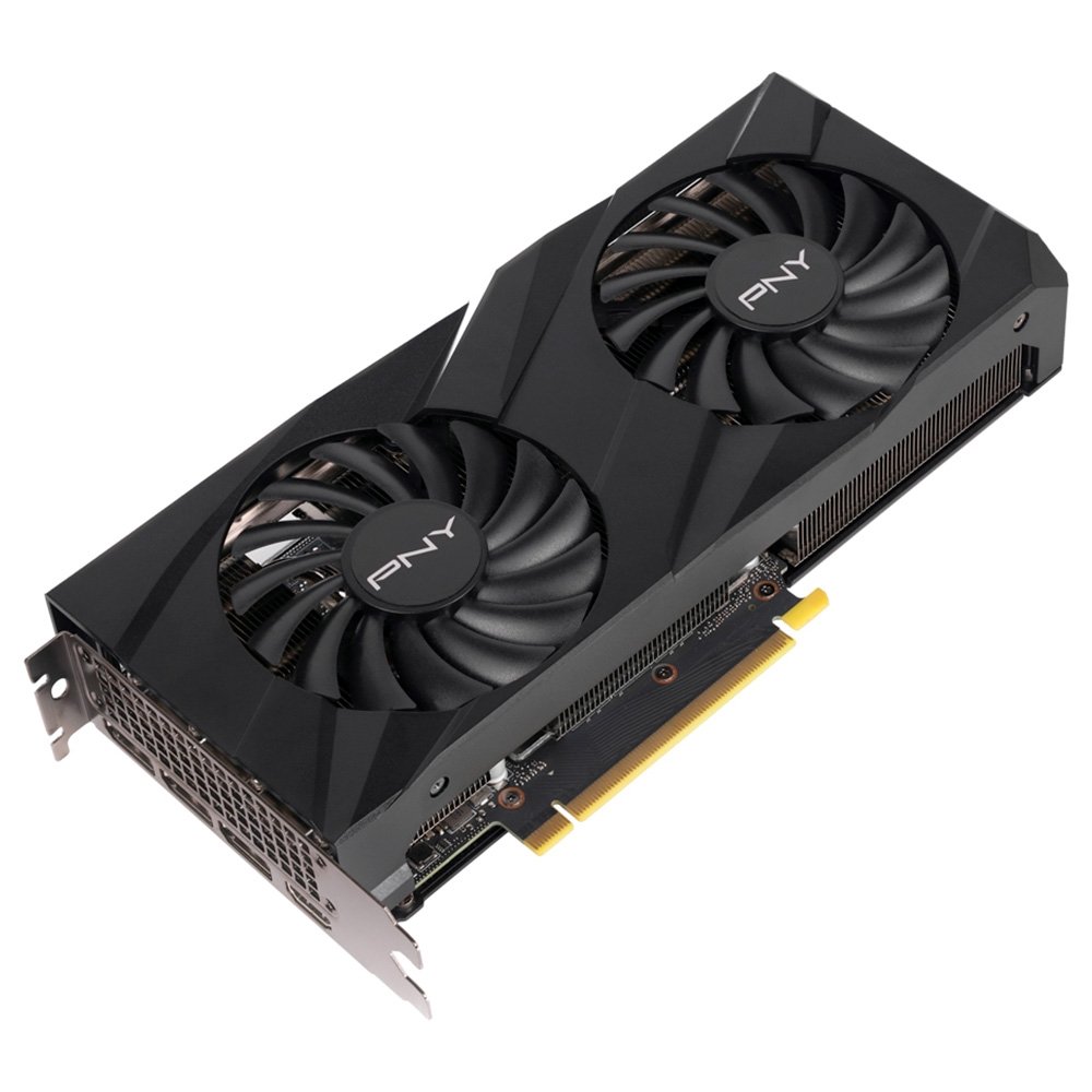 Placa de Video RTX 3060 TI Dual Fan PNY NVIDIA Geforce, 8 GB GDDR6, LHR, DLSS, Ray Tracing - VCG3060T8LDFBPB1 Placa de Video RTX 3060 TI Dual Fan PNY NVIDIA Geforce, 8 GB GDDR6, LHR, DLSS, Ray Tracing - VCG3060T8LDFBPB1