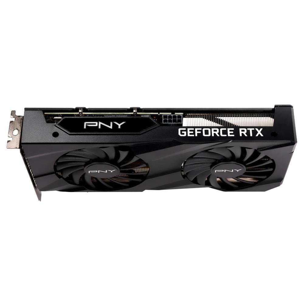 Placa de Video RTX 3060 TI Dual Fan PNY NVIDIA Geforce, 8 GB GDDR6, LHR, DLSS, Ray Tracing - VCG3060T8LDFBPB1 Placa de Video RTX 3060 TI Dual Fan PNY NVIDIA Geforce, 8 GB GDDR6, LHR, DLSS, Ray Tracing - VCG3060T8LDFBPB1