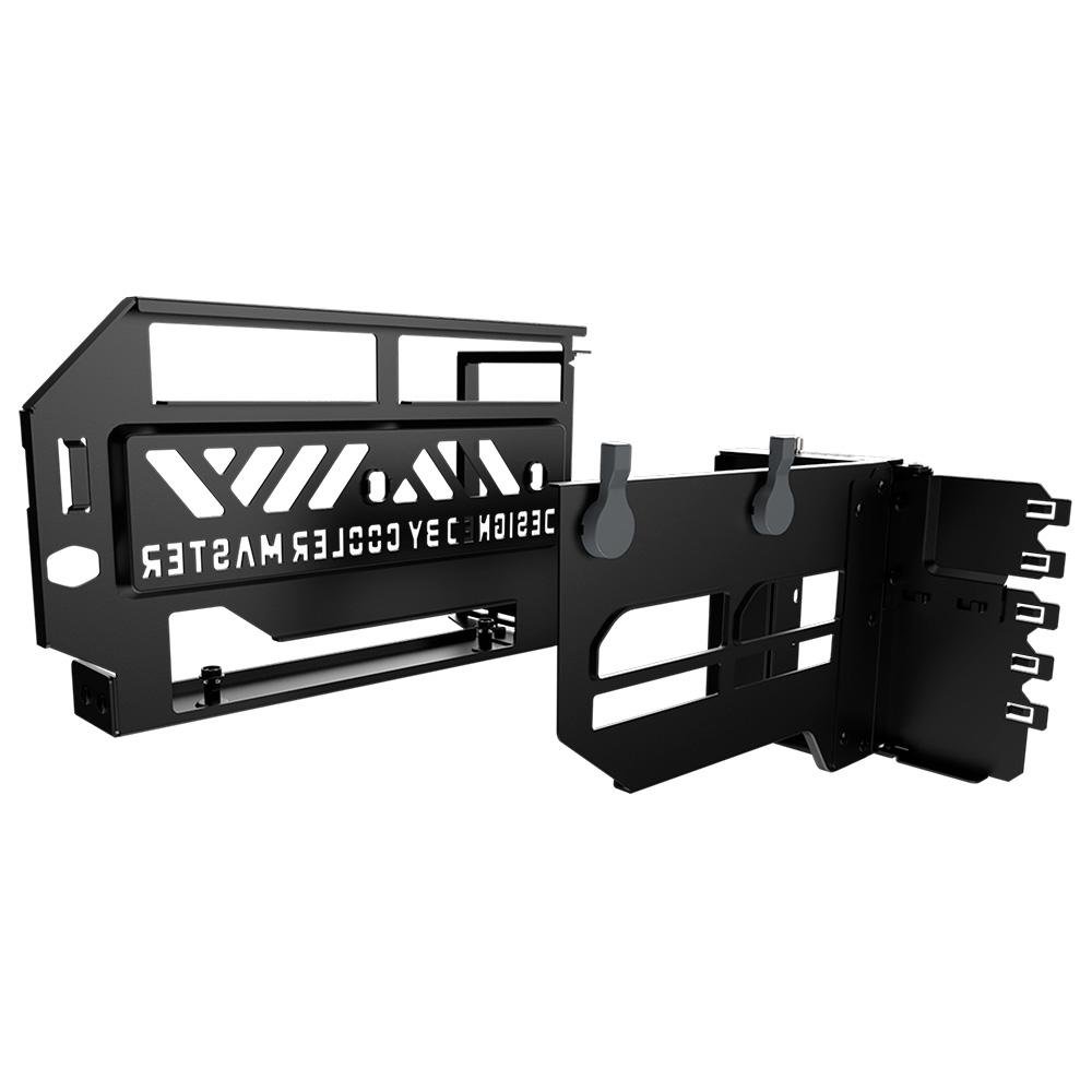 Imagem 3 de 10 do produto Kit Adaptador Cooler Master de Placa de Vídeo Vertical Universal V3, Pcie 4.0, com Cabo Riser 4.0 Incluso, Preto e Cinza - MCA-U000R-KFVK03