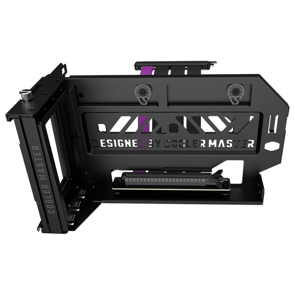 Imagem 7 de 10 do produto Kit Adaptador Cooler Master de Placa de Vídeo Vertical Universal V3, Pcie 4.0, com Cabo Riser 4.0 Incluso, Preto e Cinza - MCA-U000R-KFVK03