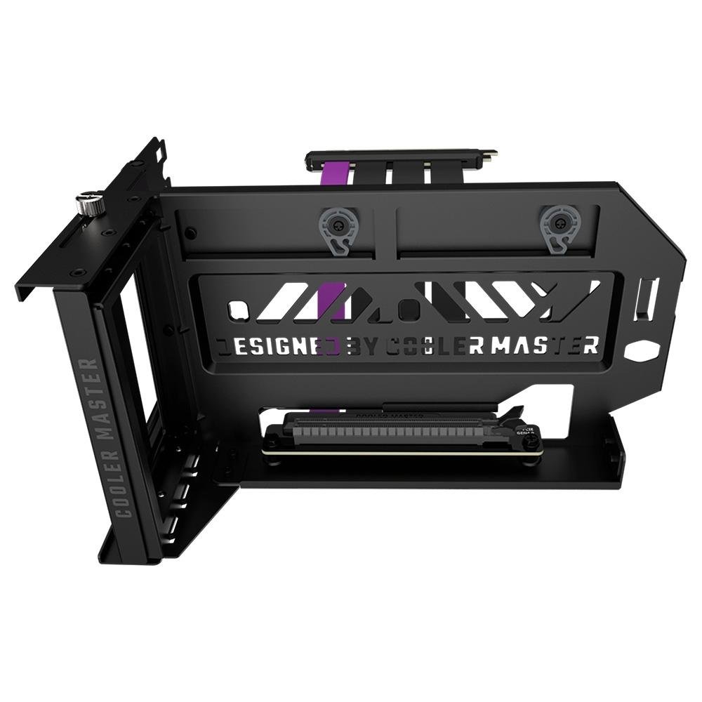 Imagem 8 de 10 do produto Kit Adaptador Cooler Master de Placa de Vídeo Vertical Universal V3, Pcie 4.0, com Cabo Riser 4.0 Incluso, Preto e Cinza - MCA-U000R-KFVK03