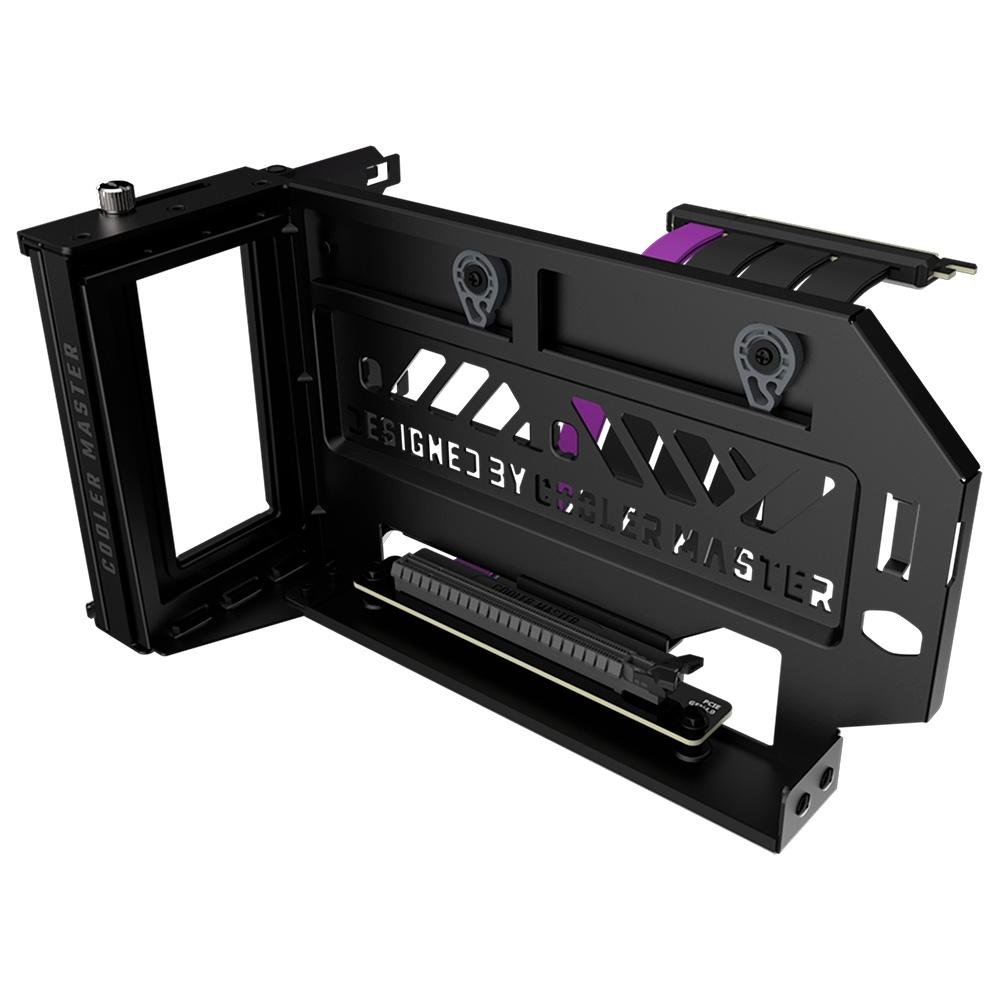 Imagem 10 de 10 do produto Kit Adaptador Cooler Master de Placa de Vídeo Vertical Universal V3, Pcie 4.0, com Cabo Riser 4.0 Incluso, Preto e Cinza - MCA-U000R-KFVK03