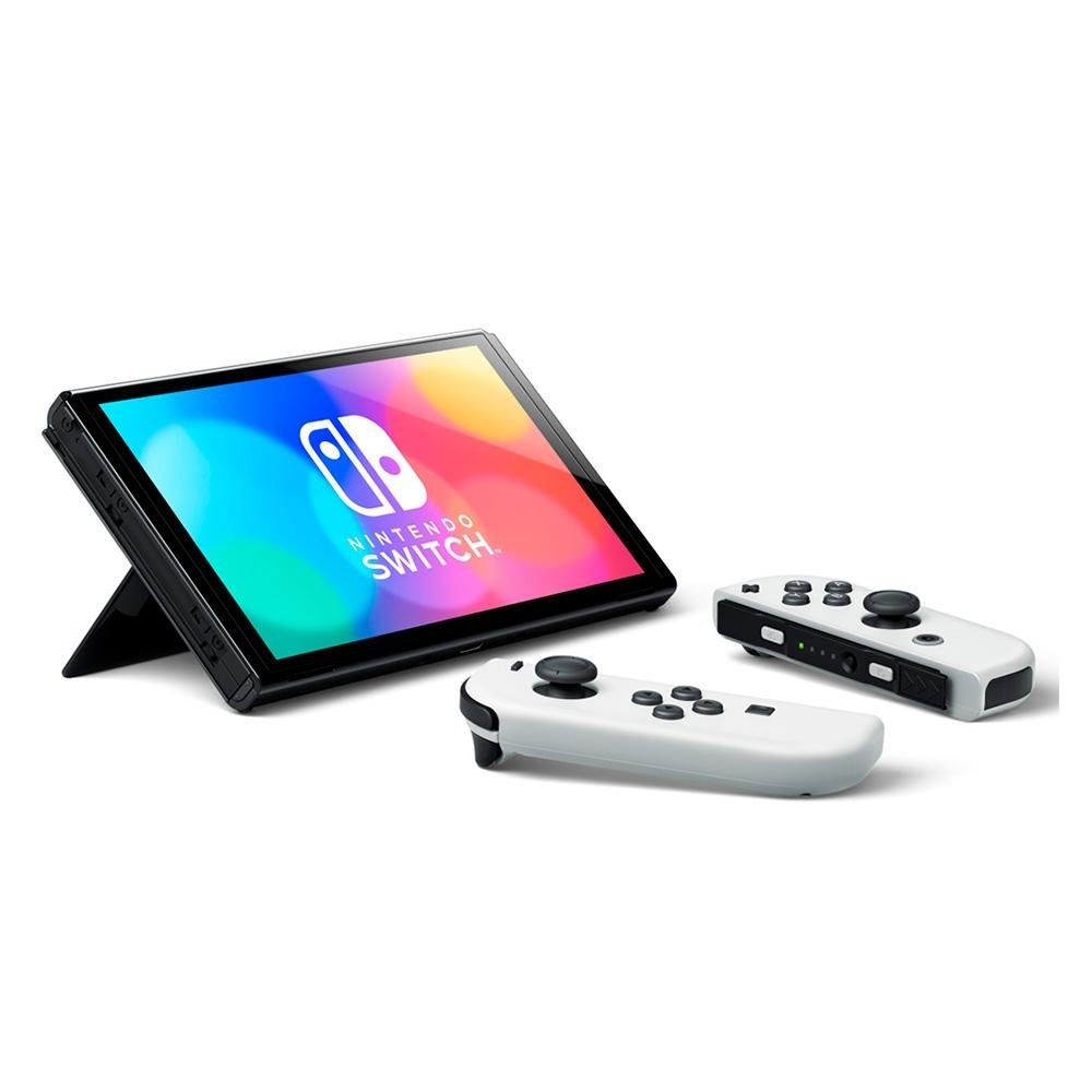 Console Nintendo Switch Oled com Joy-Con, Branco - HBGSKAAA2 Console Nintendo Switch Oled com Joy-Con, Branco - HBGSKAAA2