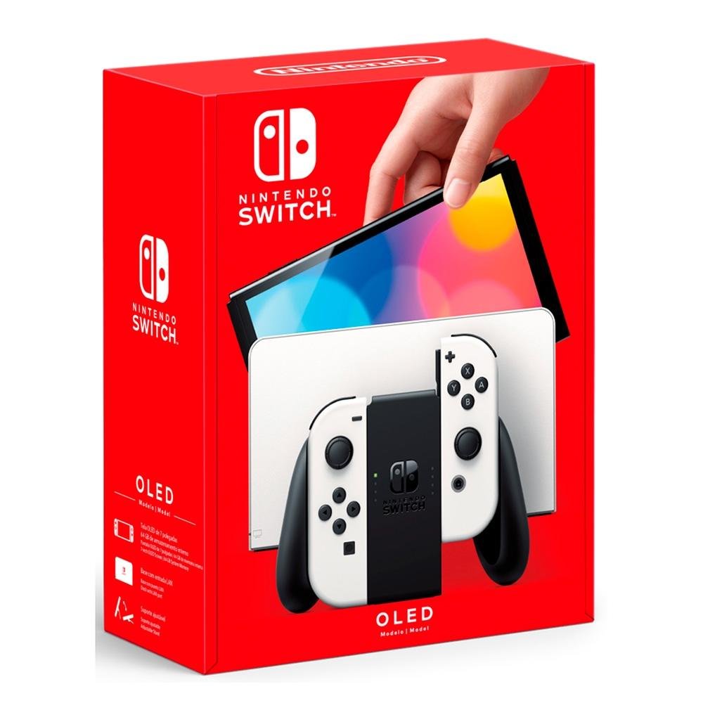 Imagem 11 de 16 do produto Console Nintendo Switch Oled com Joy-Con, Branco - HBGSKAAA2