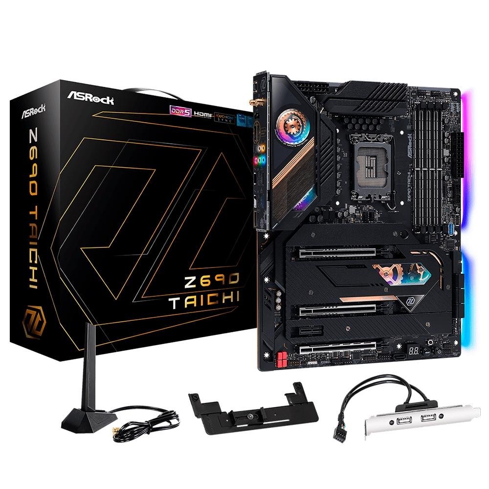 Placa-Mãe ASRock Z690 Taichi, Intel LGA 1700, ATX, DDR5, M.2 NVMe