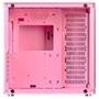 Gabinete Gamer Rise Mode Galaxy Glass Sound, Mid Tower, RGB, LED, Lateral e Frontal em Vidro Temperado, Sem Fans, Rosa - RM-GA-GGS-PK