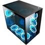 Gabinete Gamer Rise Mode Galaxy Glass Standard, Mid Tower, Lateral e Frontal em Vidro Temperado, Sem Fans, Preto - RM-GA-GGST-FB