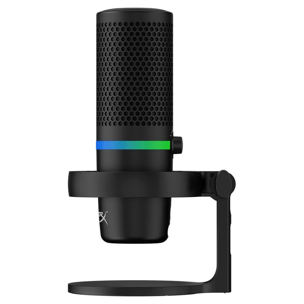 Microfone HyperX DuoCast Black Podcast, RGB, USB, Preto - 4P5E2AA