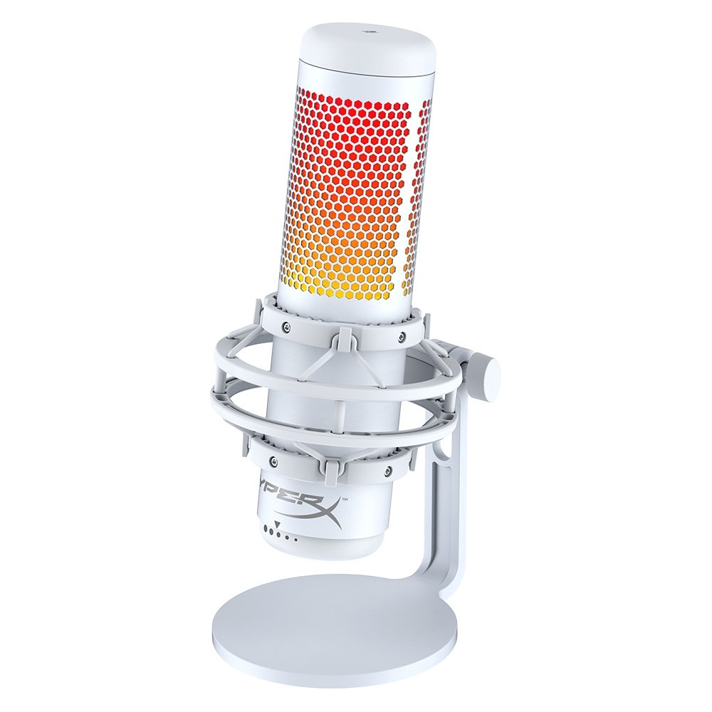 Microfone Gamer HyperX QuadCast S Podcast, Antivibração, LED RGB, USB, Compatível com PC, PS4 e Mac, Branco - 519P0AA Microfone Gamer HyperX QuadCast S Podcast, Antivibração, LED RGB, USB, Compatível com PC, PS4 e Mac, Branco - 519P0AA