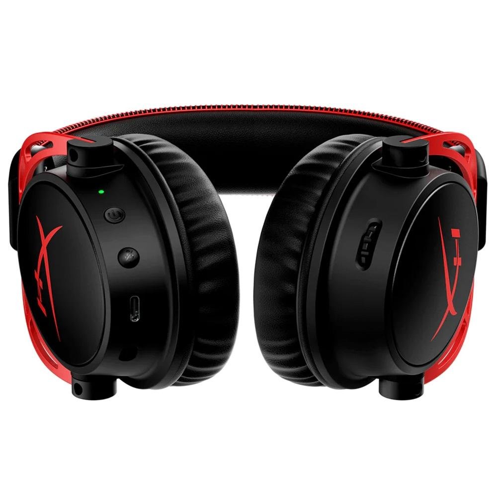 Headset Gamer Sem fio HyperX Cloud Alpha, Som Surround 7.1, Drivers 50mm, USB, 300 horas de Bateria, Preto e Vermelho - 4P5D4AA