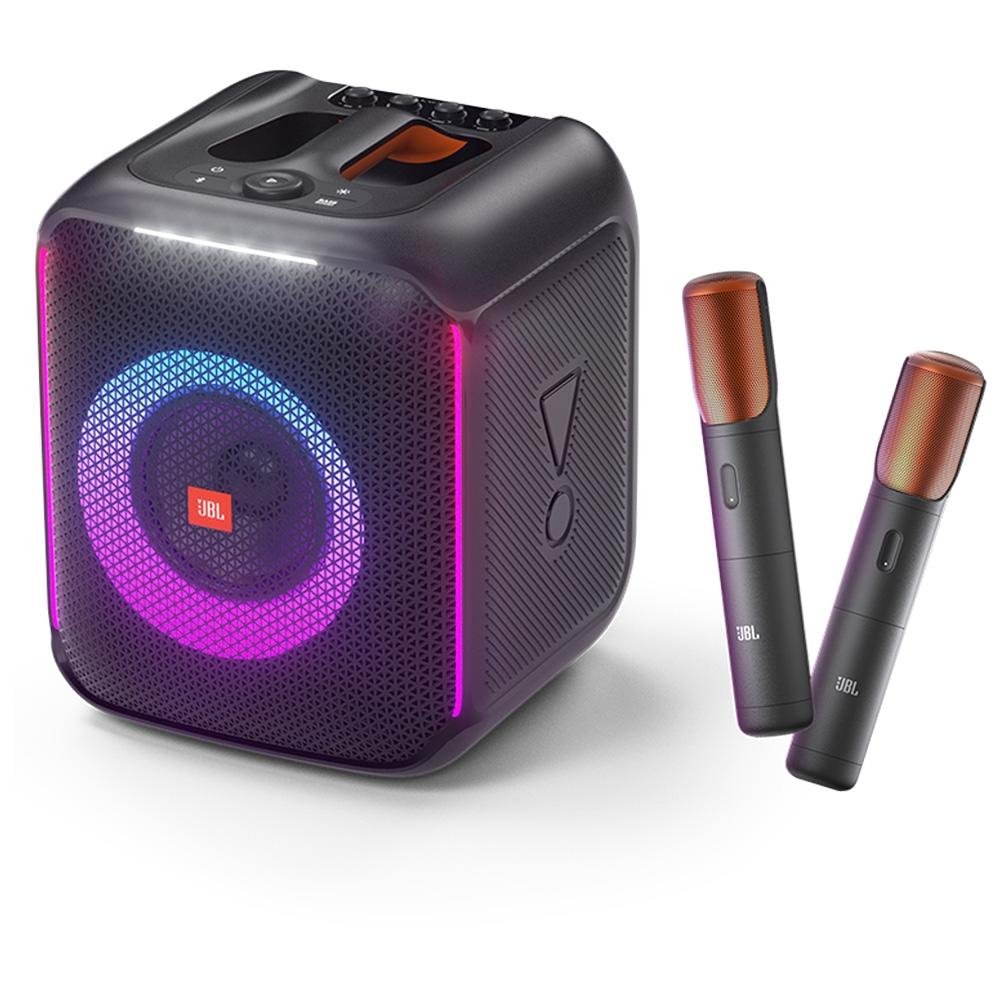 Caixa de Som JBL Partybox Encore, com 2 Microfones Sem Fio, Light Show, Bluetooth, USB, 100W RMS, Preto - 58035034 Caixa de Som JBL Partybox Encore, com 2 Microfones Sem Fio, Light Show, Bluetooth, USB, 100W RMS, Preto - 58035034