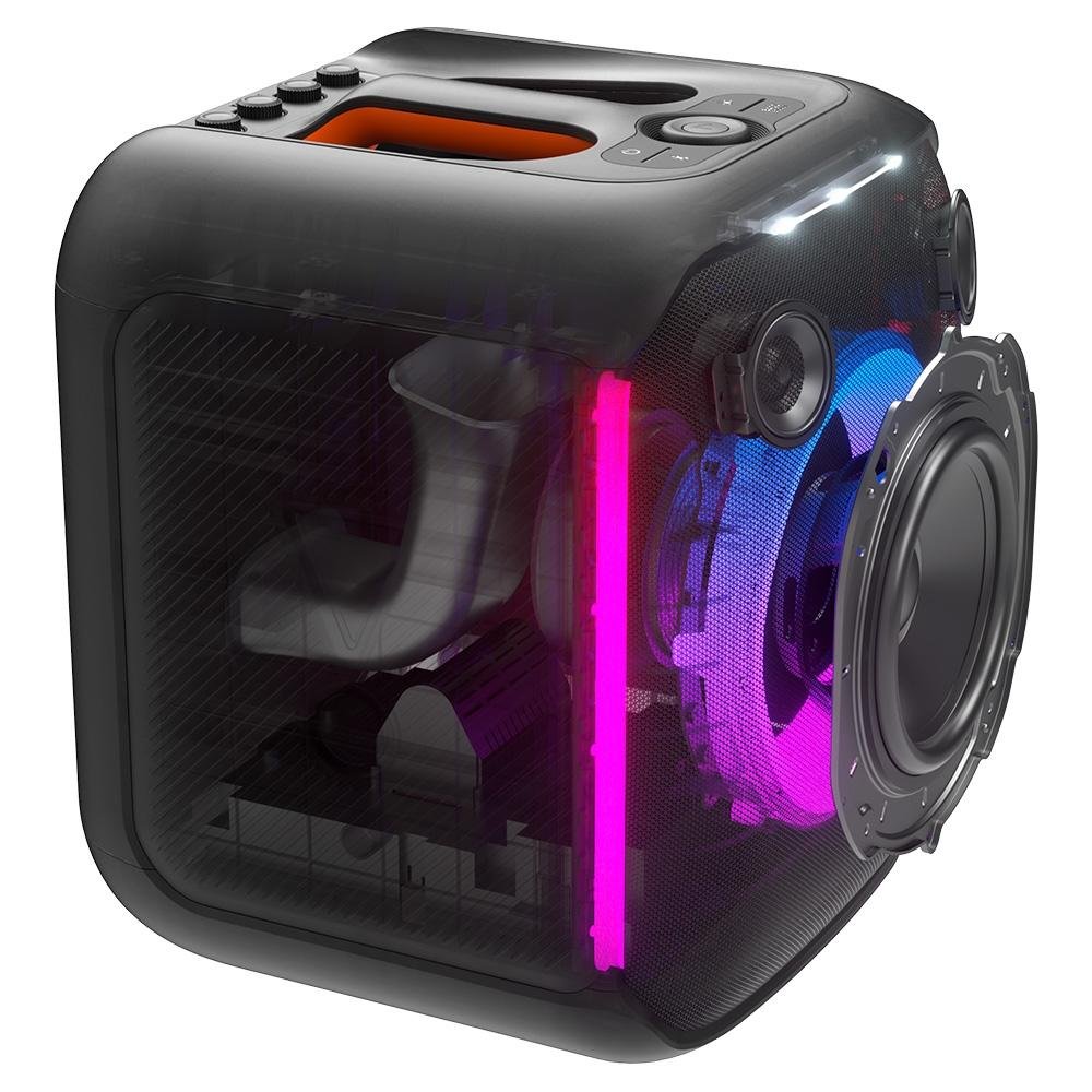 Caixa de Som JBL Partybox Encore, com 2 Microfones Sem Fio, Light Show, Bluetooth, USB, 100W RMS, Preto - 58035034 Caixa de Som JBL Partybox Encore, com 2 Microfones Sem Fio, Light Show, Bluetooth, USB, 100W RMS, Preto - 58035034