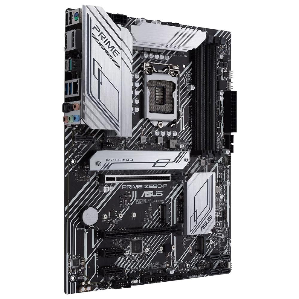 Placa Mae ASUS Prime Z590-P, Intel, mATX, DDR4, RGB - 90MB16I0-M0EAY0
