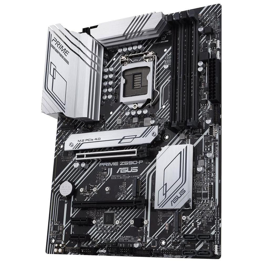 Placa Mae ASUS Prime Z590-P, Intel, mATX, DDR4, RGB - 90MB16I0-M0EAY0