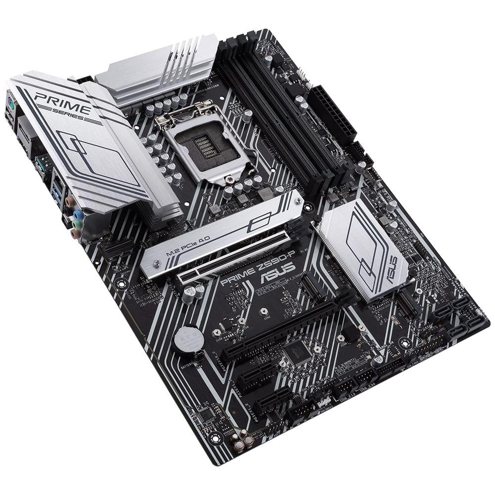 Placa Mae ASUS Prime Z590-P, Intel, mATX, DDR4, RGB - 90MB16I0-M0EAY0