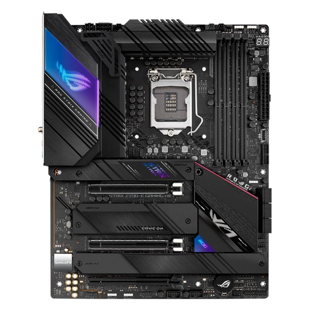 Placa-Mãe Asus Rog Strix Z590-E Wi-Fi | KaBuM!