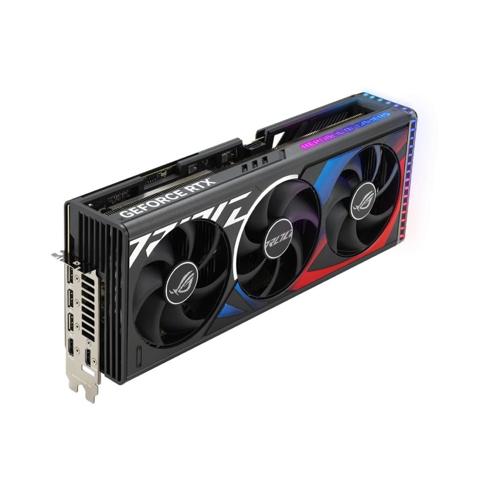 Placa de Vídeo RTX 4090 OC Asus NVIDIA ROG Strix, 24GB, GDDR6X, ARGB, DLSS, Ray Tracing - ROG-STRIX-RTX4090-O24G-GAMING