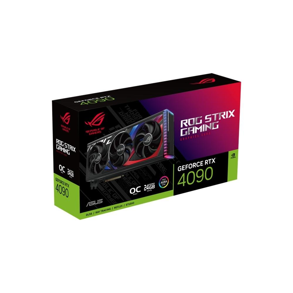 Imagem 13 de 22 do produto Placa de Vídeo RTX 4090 OC Asus NVIDIA ROG Strix, 24GB, GDDR6X, ARGB, DLSS, Ray Tracing - ROG-STRIX-RTX4090-O24G-GAMING