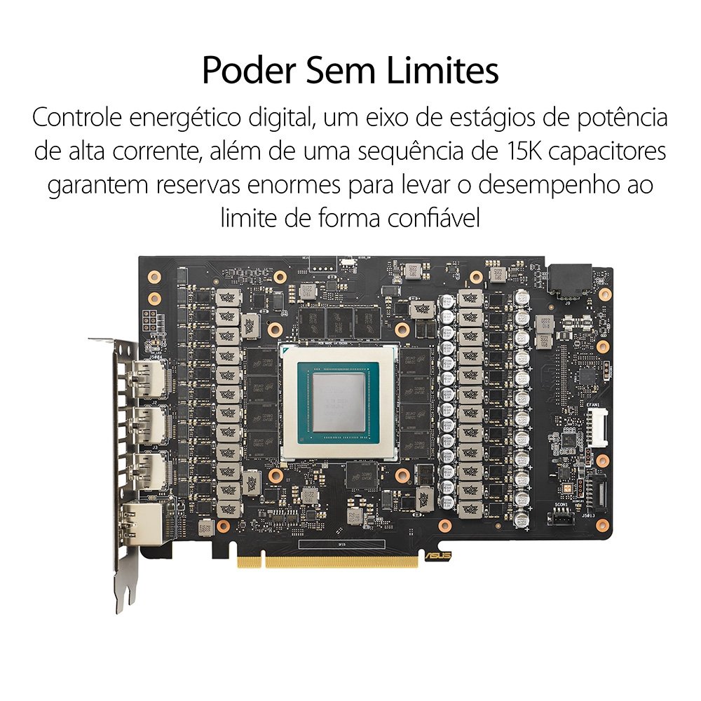 Imagem 18 de 22 do produto Placa de Vídeo RTX 4090 OC Asus NVIDIA ROG Strix, 24GB, GDDR6X, ARGB, DLSS, Ray Tracing - ROG-STRIX-RTX4090-O24G-GAMING