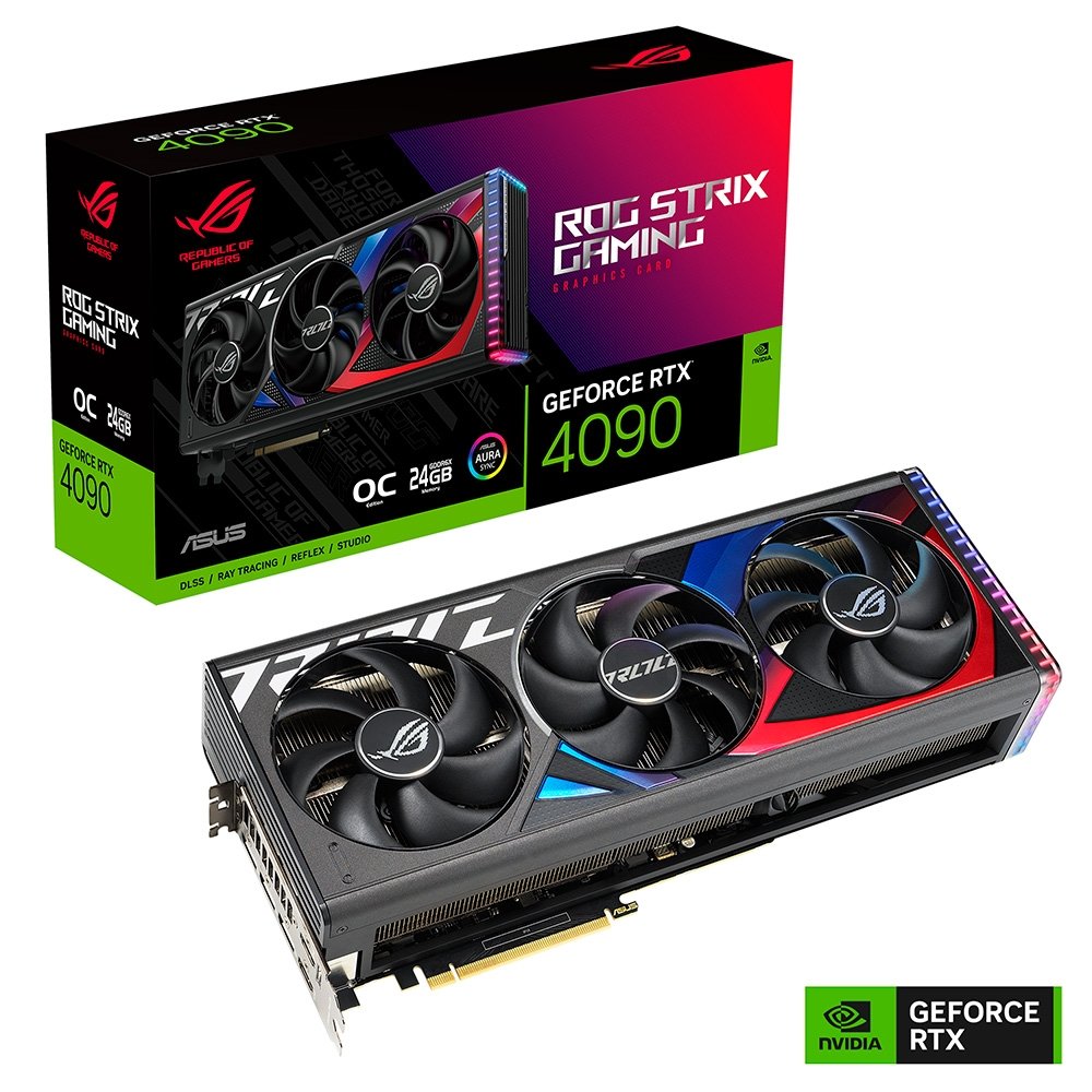Imagem 22 de 22 do produto Placa de Vídeo RTX 4090 OC Asus NVIDIA ROG Strix, 24GB, GDDR6X, ARGB, DLSS, Ray Tracing - ROG-STRIX-RTX4090-O24G-GAMING