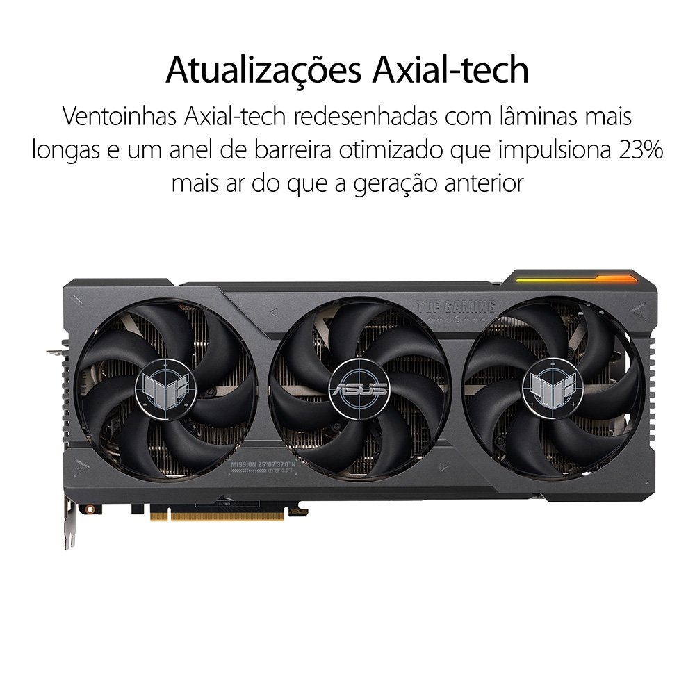 Imagem 17 de 21 do produto Placa de Vídeo RTX 4090 Asus NVIDIA TUF Gaming GeForce OC Edition, 24GB GDDR6X, DLSS, Ray Tracing - TUF-RTX4090-O24G-GAMING