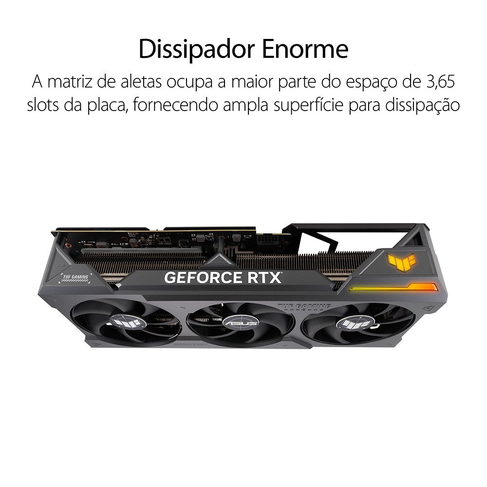 Imagem 19 de 21 do produto Placa de Vídeo RTX 4090 Asus NVIDIA TUF Gaming GeForce OC Edition, 24GB GDDR6X, DLSS, Ray Tracing - TUF-RTX4090-O24G-GAMING