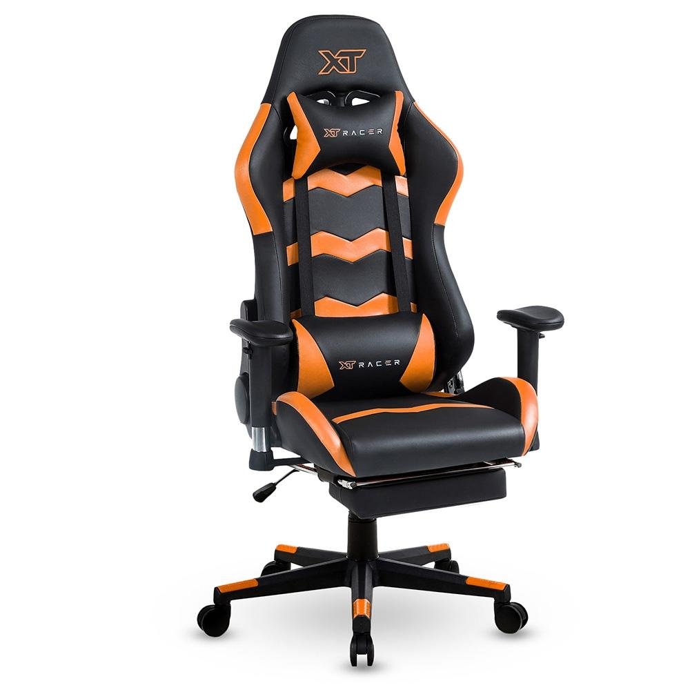 Cadeira Gamer XT Racer Reclinável Preta e Laranja Speed Series XTS120