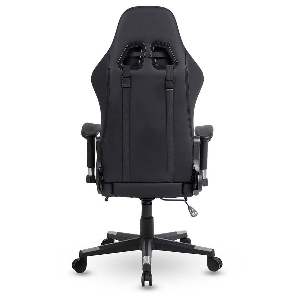 Imagem 6 de 13 do produto Cadeira Gamer XT Racer Speed Series, Até 120kg, Com Almofadas e Apoio de Pés, Reclinável, Descanso de Braço 2D, Preto e Cinza - XTS170