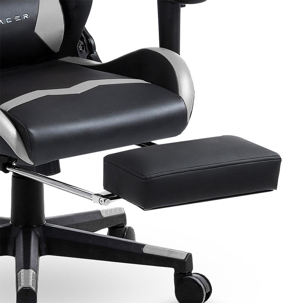 Imagem 11 de 13 do produto Cadeira Gamer XT Racer Speed Series, Até 120kg, Com Almofadas e Apoio de Pés, Reclinável, Descanso de Braço 2D, Preto e Cinza - XTS170