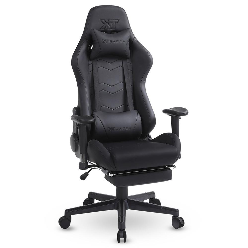Cadeira Gamer XT Racer Speed Series, Até 120kg, Com Almofadas e Apoio de Pés, Reclinável, Descanso de Braço 2D, Preto - XTS190 - view 2