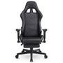 Cadeira Gamer XT Racer Speed Series, Até 120kg, Com Almofadas e Apoio de Pés, Reclinável, Descanso de Braço 2D, Preto - XTS190