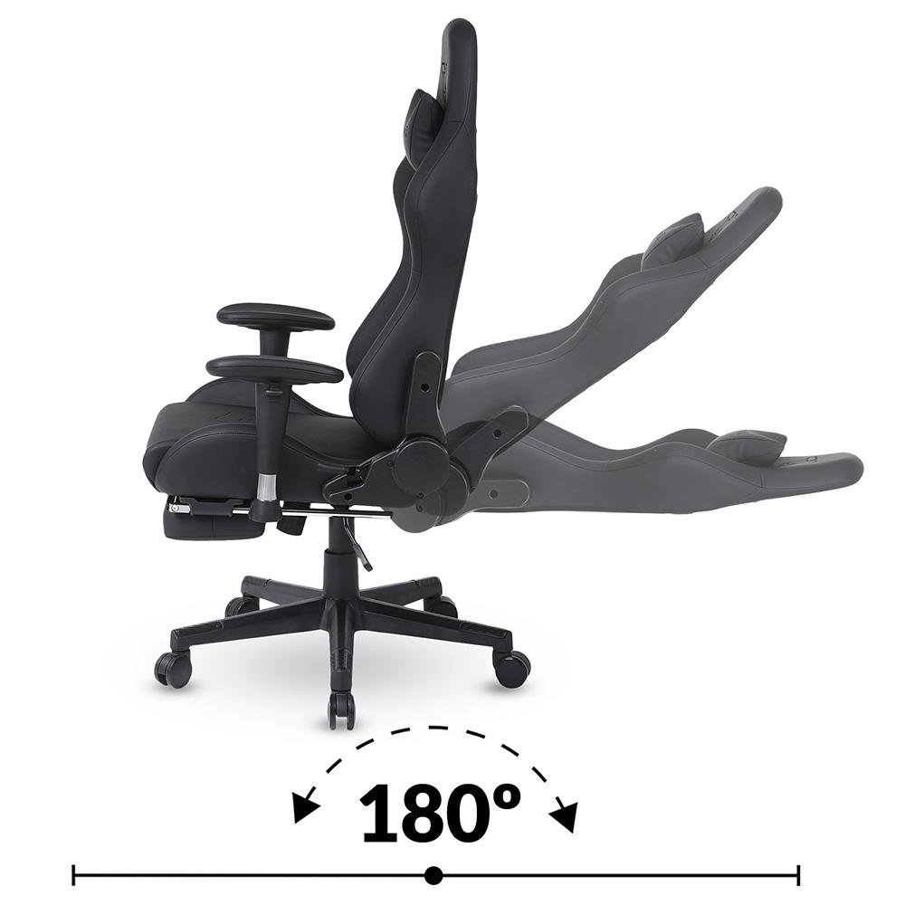 Cadeira Gamer XT Racer Speed Series, Até 120kg, Com Almofadas e Apoio de Pés, Reclinável, Descanso de Braço 2D, Preto - XTS190 - view 7