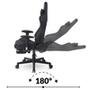 Cadeira Gamer XT Racer Speed Series, Até 120kg, Com Almofadas e Apoio de Pés, Reclinável, Descanso de Braço 2D, Preto - XTS190