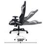 Cadeira Gamer XT Racer Speed Series, Até 120kg, Com Almofadas, Reclinável, Descanso de Braço 2D, Preto e Cinza - XTS130