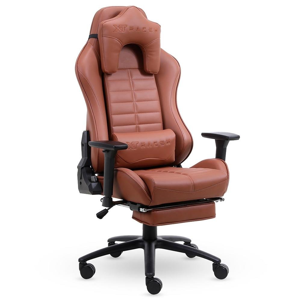 Cadeira Gamer XT Racer Platinum W Series, Até 120kg, Com Almofadas, Reclinável, Descanso de Braço 3D, Marrom - XTR-016 - view 3