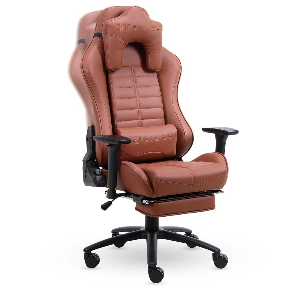 Cadeira Gamer XT Racer Platinum W Series, Até 120kg, Com Almofadas, Reclinável, Descanso de Braço 3D, Marrom - XTR-016 - view 2