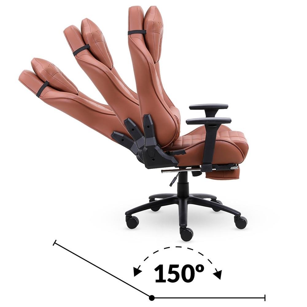 Cadeira Gamer XT Racer Platinum W Series, Até 120kg, Com Almofadas, Reclinável, Descanso de Braço 3D, Marrom - XTR-016 - view 6