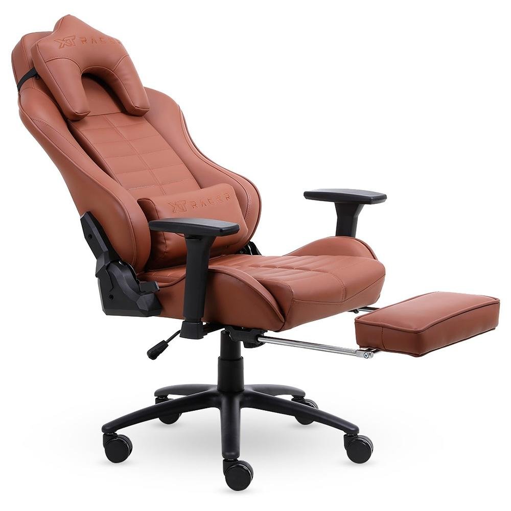 Cadeira Gamer XT Racer Platinum W Series, Até 120kg, Com Almofadas, Reclinável, Descanso de Braço 3D, Marrom - XTR-016 - view 4