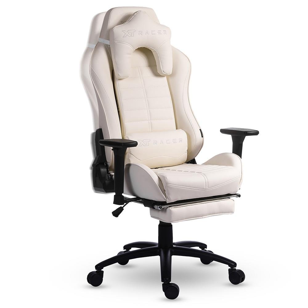 Cadeira Gamer XT Racer Platinum W Series, Até 120kg, Com Almofadas, Reclinável, Descanso de Braço 3D, Off White - XTR-068 - view 10