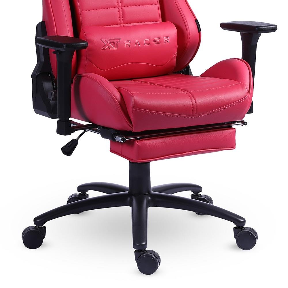 Imagem 10 de 12 do produto Cadeira Gamer XT Racer Platinum W Series, Até 120kg, Com Almofadas, Reclinável, Descanso de Braço 3D, Rosa - XTR-069