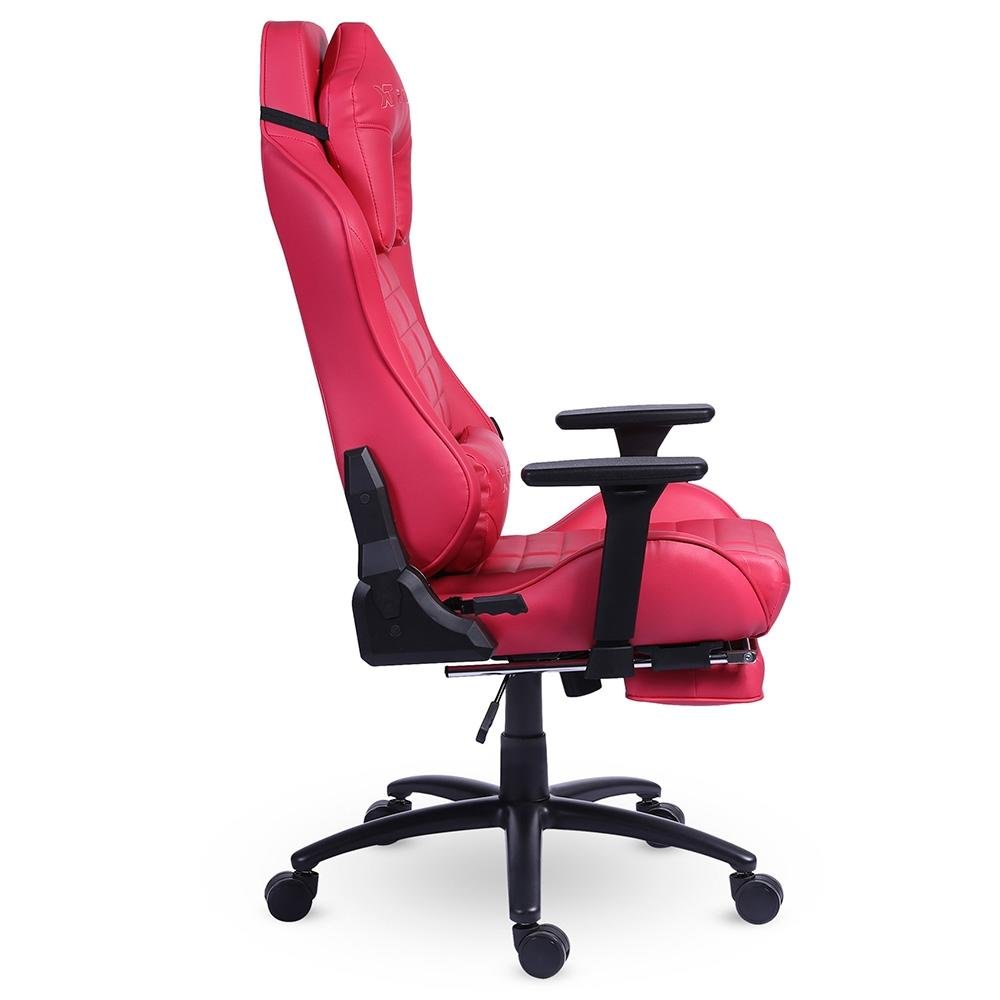 Imagem 5 de 12 do produto Cadeira Gamer XT Racer Platinum W Series, Até 120kg, Com Almofadas, Reclinável, Descanso de Braço 3D, Rosa - XTR-069