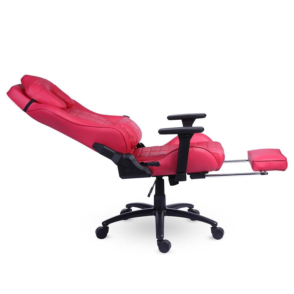 Imagem 6 de 12 do produto Cadeira Gamer XT Racer Platinum W Series, Até 120kg, Com Almofadas, Reclinável, Descanso de Braço 3D, Rosa - XTR-069