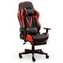 Cadeira Gamer XT Racer Viking Series, Até 120kg, Com Almofadas e Apoio de Pés, Reclinável, Descanso de Braço 3D, Preto e Vermelho - XTR-026