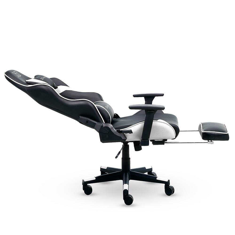 Cadeira Gamer XT Racer Viking Series, Até 120kg, Com Almofadas e Apoio de Pés, Reclinável, Descanso de Braço 3D, Preto e Branco - XTR-022 - view 5