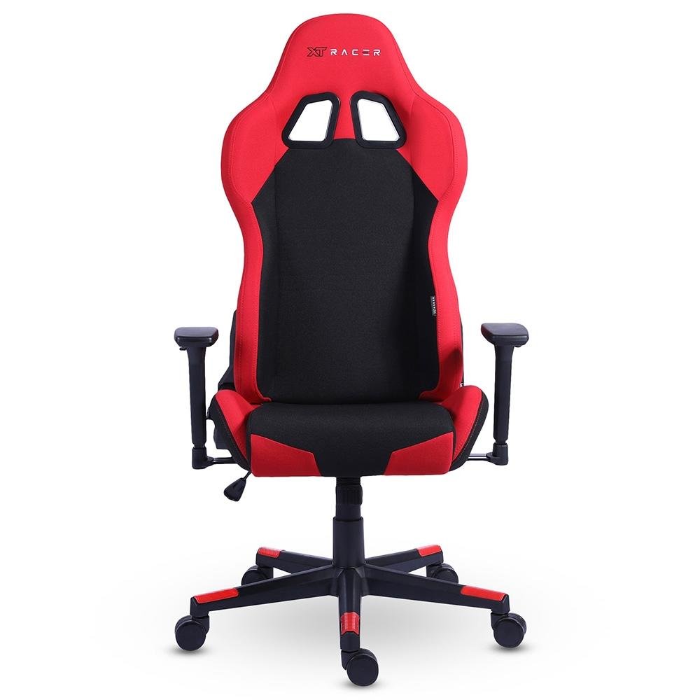 Cadeira Gamer XT Racer Defender NR17, Até 120kg, Com Almofadas, Reclinável, Descanso de Braço 3D, Preto e Vermelho - XTR-030
