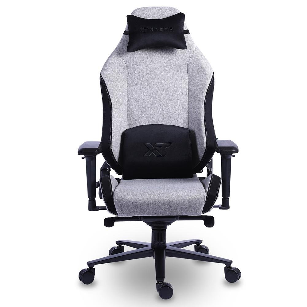 Imagem 12 de 14 do produto Cadeira Gamer XT Racer Draco NR17, Até 120kg, Com Almofadas, Reclinável, Descanso de Braço 4D, Preto e Cinza - XTR-065