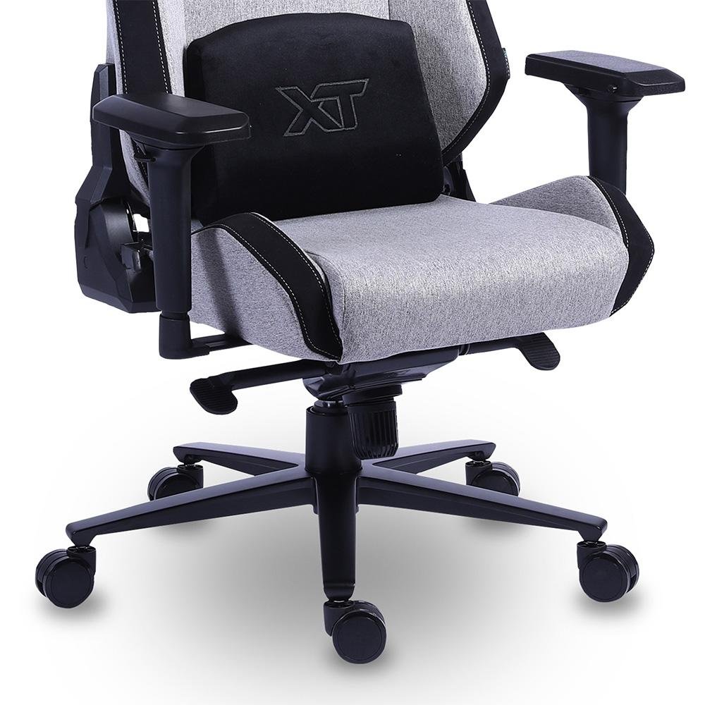 Imagem 13 de 14 do produto Cadeira Gamer XT Racer Draco NR17, Até 120kg, Com Almofadas, Reclinável, Descanso de Braço 4D, Preto e Cinza - XTR-065
