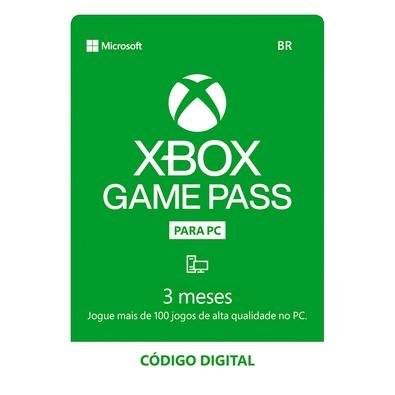 Kit Controle Sem Fio Xbox Eletric Volt + Gift Card PC Game Pass - 3 Meses -  Código Digital Xbox