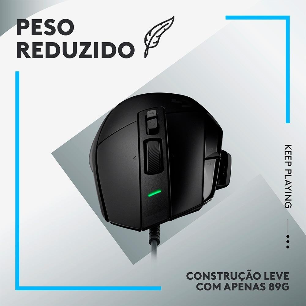 Mouse Gamer ( Balão.info) X, ( Balão.info) DPI, 13 Botões, Switch Híbrido, Preto - 910-( Balão.info - foto 7