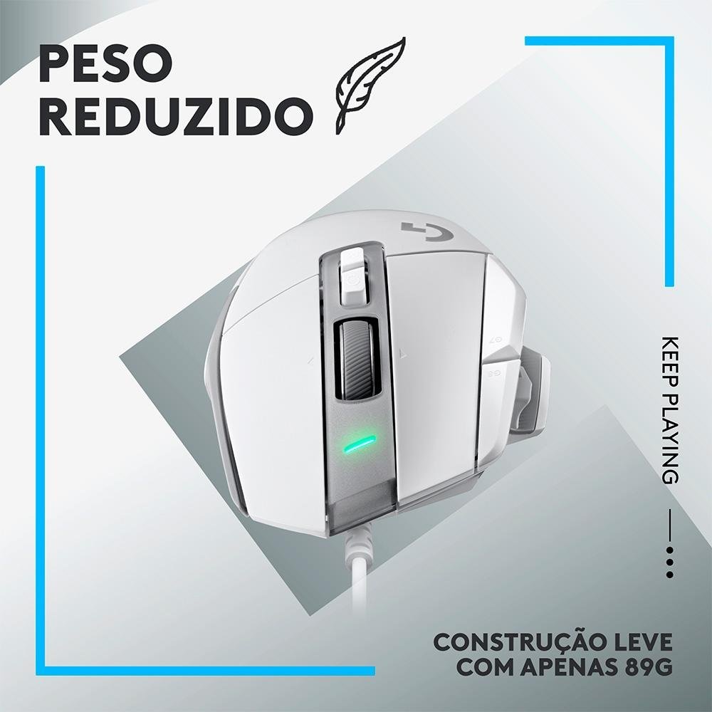 Mouse Gamer ( Balão.info) X, ( Balão.info) DPI, 13 Botões, Switch Híbrido, Branco - 910-( Balão.info - foto 4